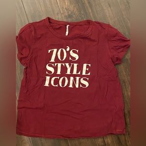 Aesthetic burgundy shirt